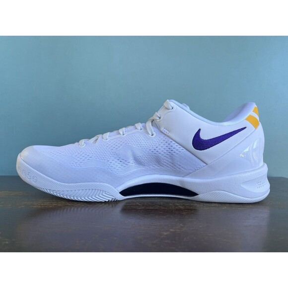 Kobe 8 Protro "Lakers Home" White/Purple Men's Size 13 HF9550-100 - Picture 3 of 11